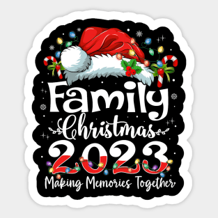 Family Christmas 2023 Matching Squad Santa Elf Funny Xmas Sticker